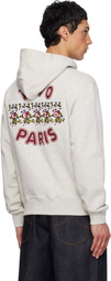 Kenzo Gray Kenzo Paris 'KENZO Wild Tiger' Embroidered Hoodie