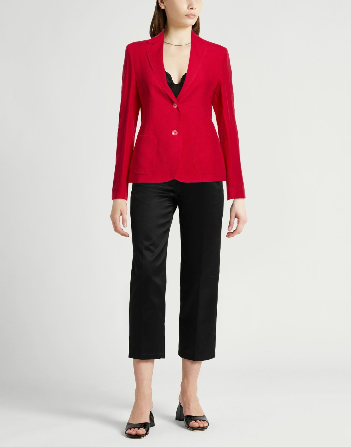 Malo Womens Blazer in Red
