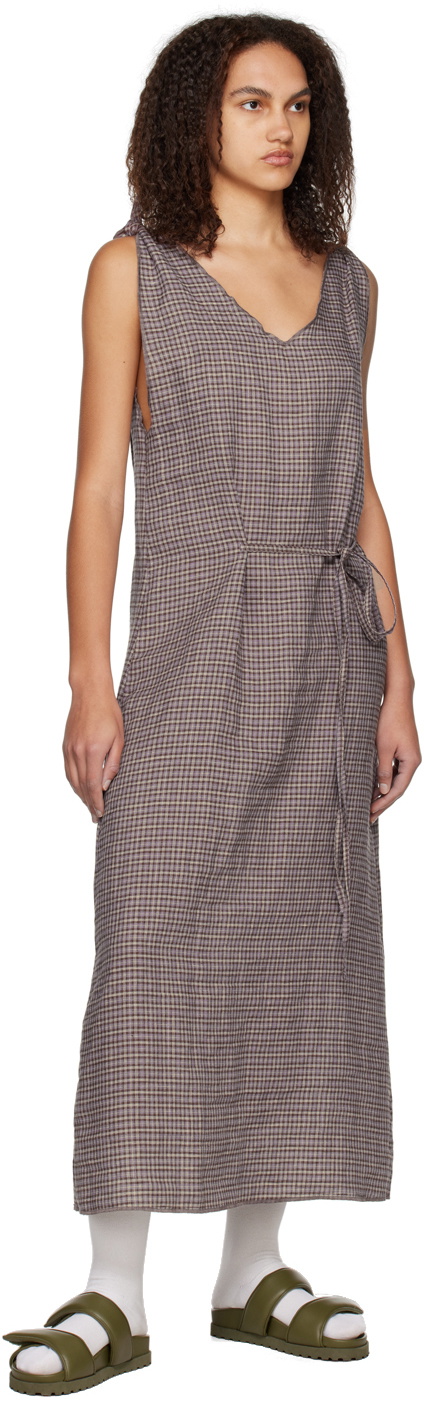 Deiji Studios Brown Knot Midi Dress