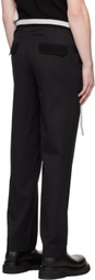 Steven Passaro SSENSE Exclusive Black Tailored Trousers