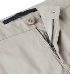 Incotex - Slim-Fit Stretch-Cotton Poplin Trousers - Neutrals