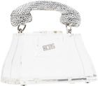 GCDS Transparent Call Me Comma Bling Baby Bag