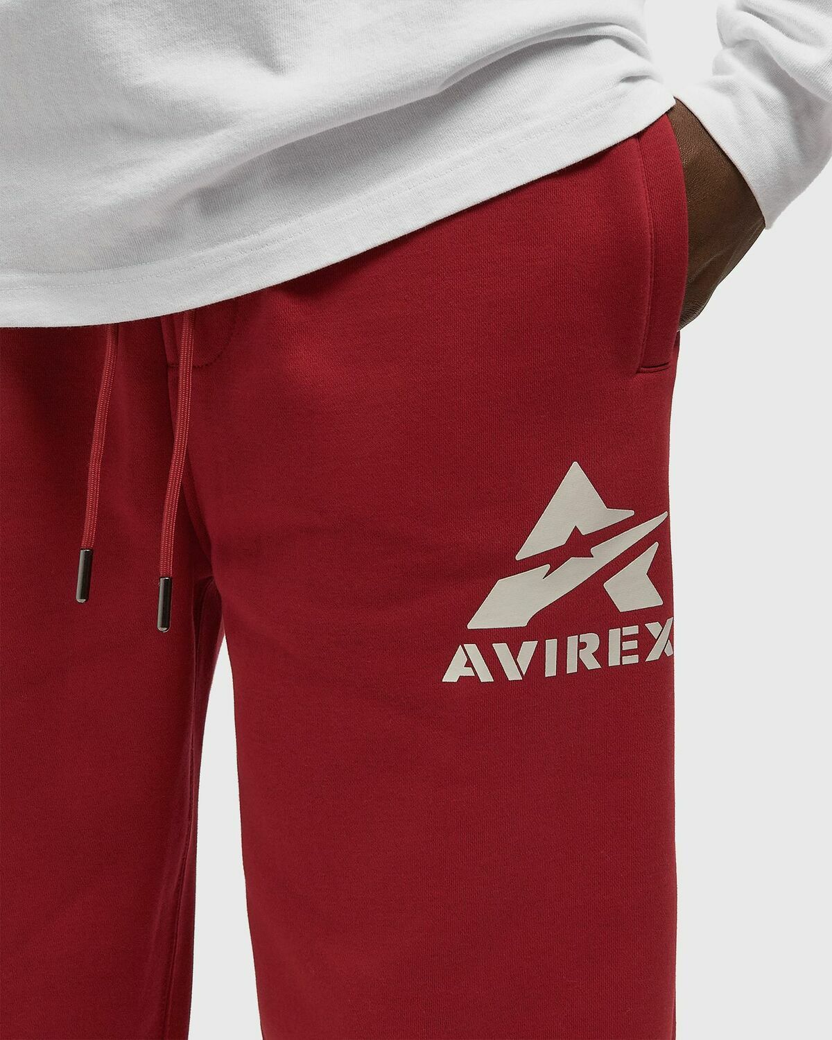 Avirex STACKED LOGO JOGGER Red Mens Sweatpant