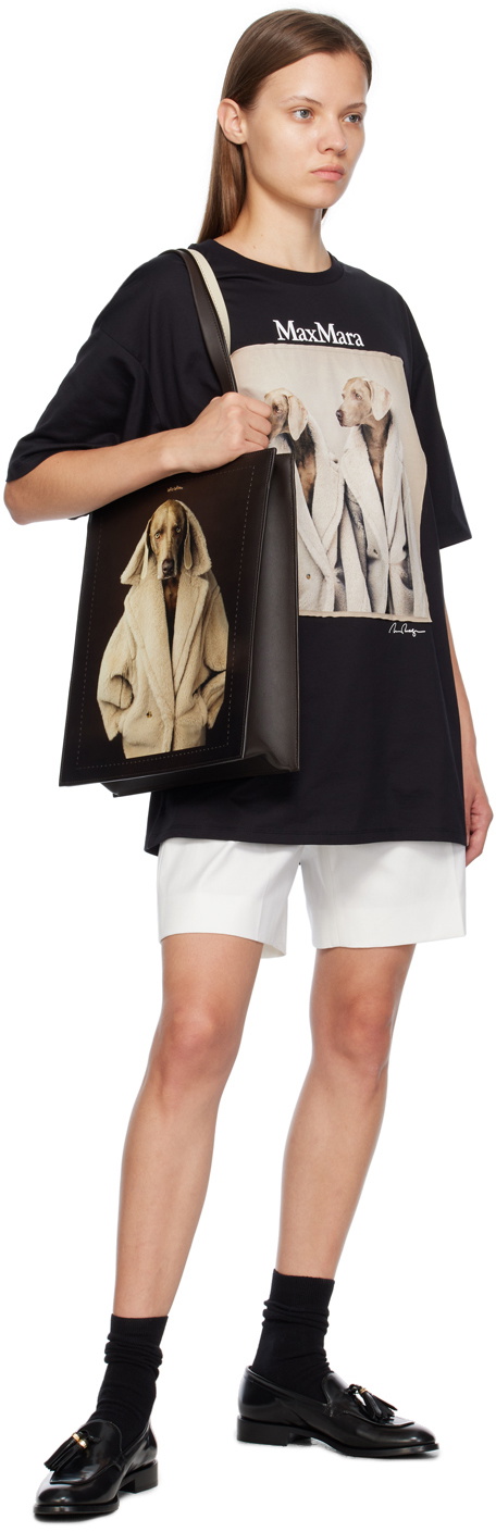 Max Mara Brown Teddy Dog Tote Max Mara