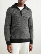 Loro Piana - Cashmere and Cotton-Blend Half-Zip Sweater - Gray