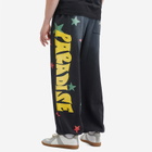 Palm Angels Men's Paradise Palm Sweat Pants in Black/Yellow