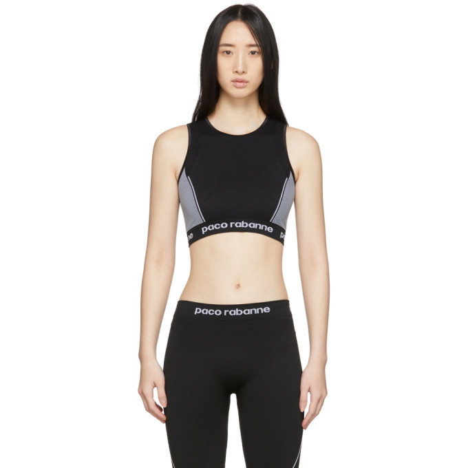 Photo: Paco Rabanne Black Bodyline Sports Bra