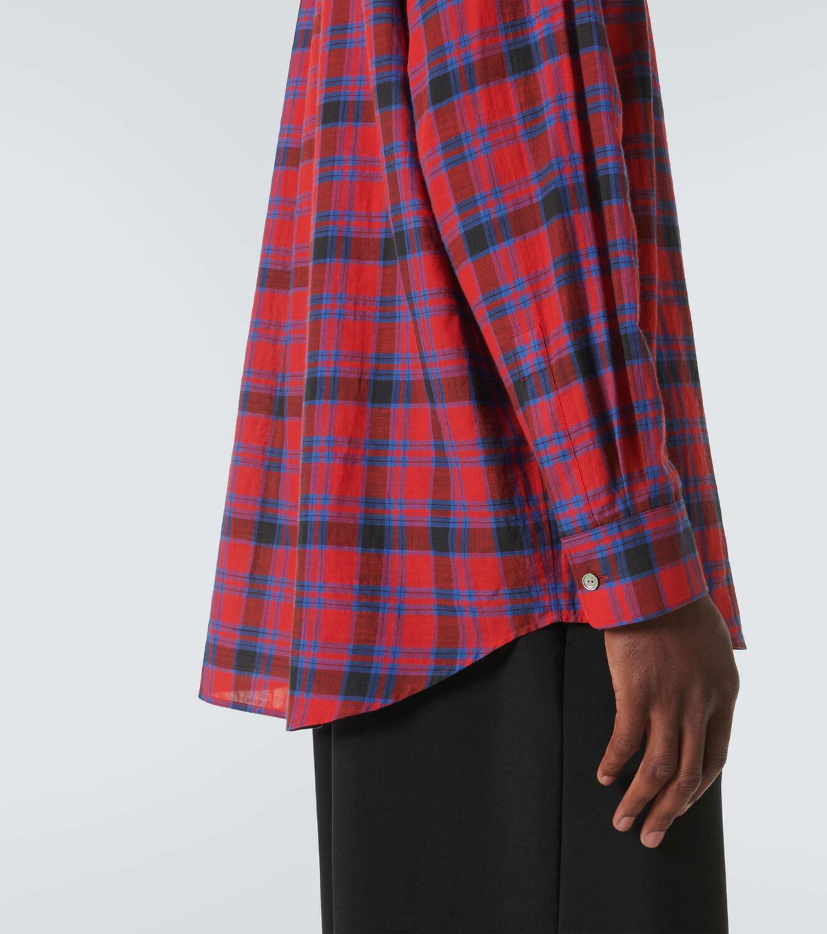【デイリーに使える】The Row Lancaster チェック柄シャツ The Row Lancaster checked cotton voile shirt The Row