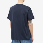 Burberry Men's Roundwood Label T-Shirt in Smoked Navy