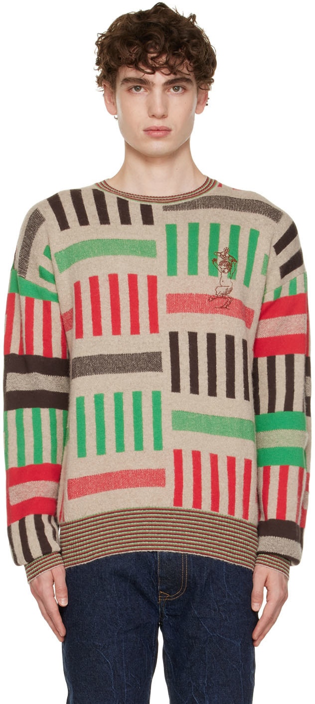 Vivienne Westwood Beige Rug Sweater Vivienne Westwood