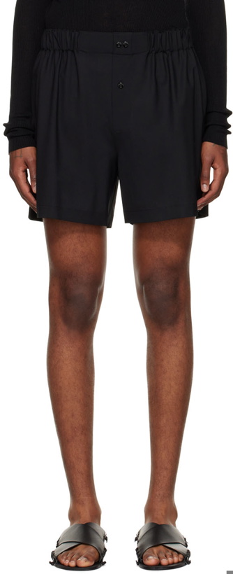 Photo: GAUCHERE Black Gathered Shorts