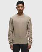 Ami Paris Tonal Ami De Coeur Crewneck Sweater Brown - Mens - Pullovers