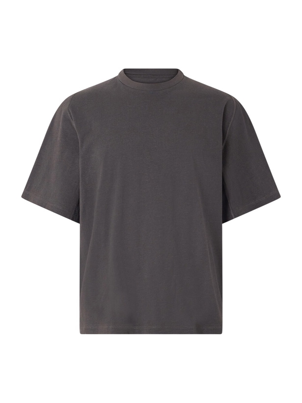 Photo: Portal - Root Organic Cotton and Hemp-Blend Jersey T-Shirt - Gray