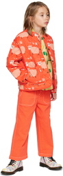 The Animals Observatory Kids Red Starling Reversible Jacket