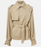 The Frankie Shop Elva twill trench coat