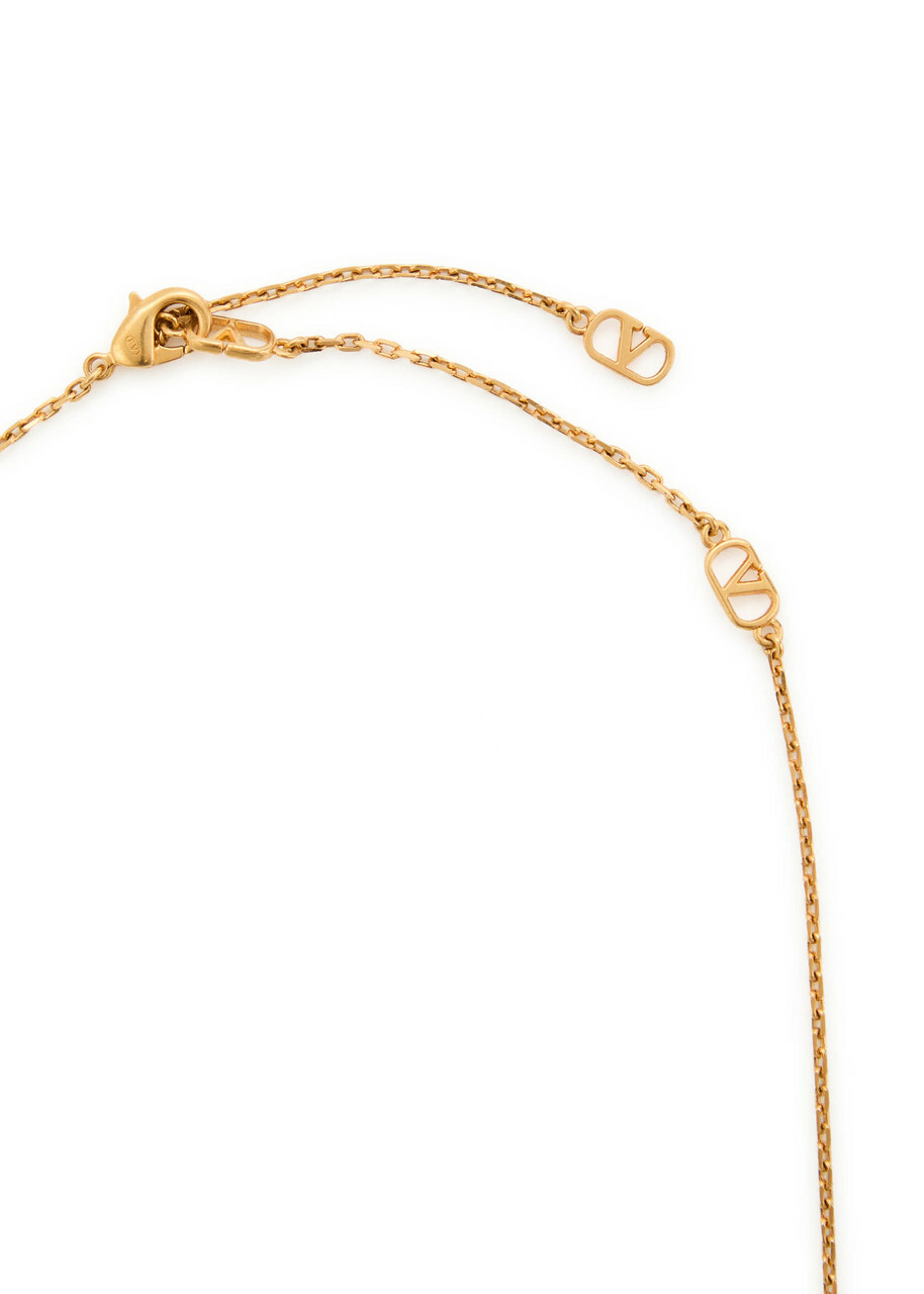 Valentino Garavani Cherry Vlogo Necklace - Red - One Size