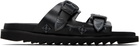 Toga Virilis SSENSE Exclusive Black Buckle Sandals