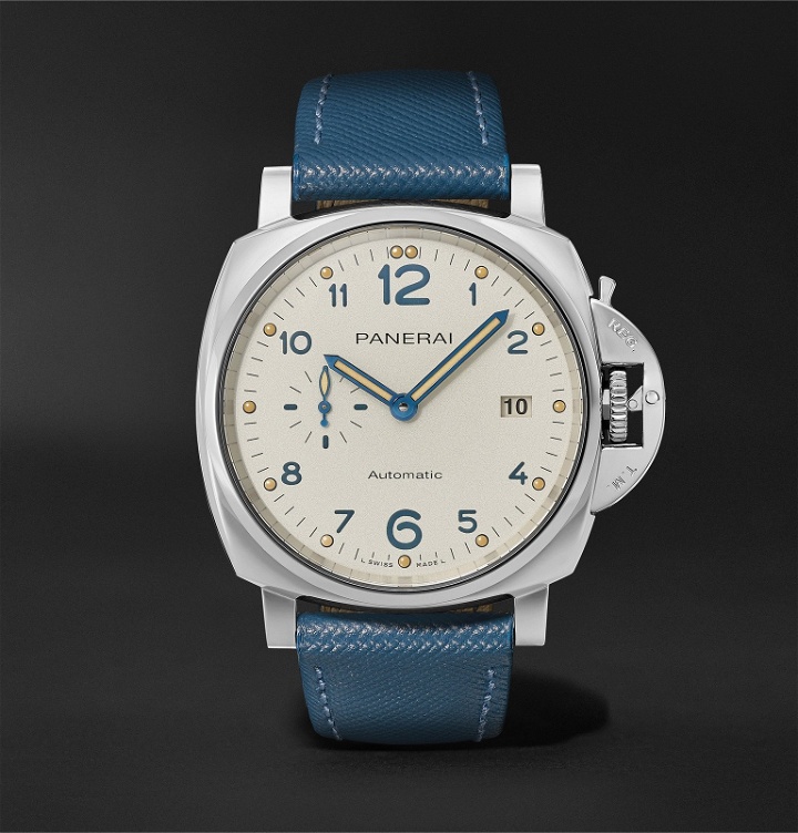 Photo: Panerai - Luminor Due Automatic 42mm Stainless Steel and Leather Watch, Ref. No. PAM00906 - White
