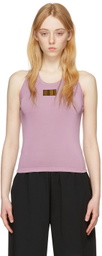 VTMNTS Purple Barcode Tank Top