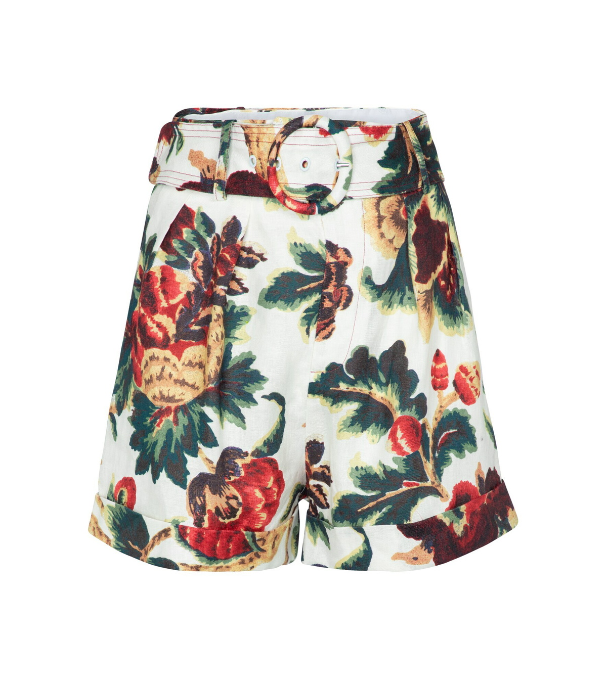 SIR - Ambroise belted floral linen shorts