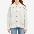 Nudie Jeans Co Women's Sharon Western Knit Cardigan in Chalk White
