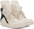 Rick Owens Off-White Geobasket Sneakers