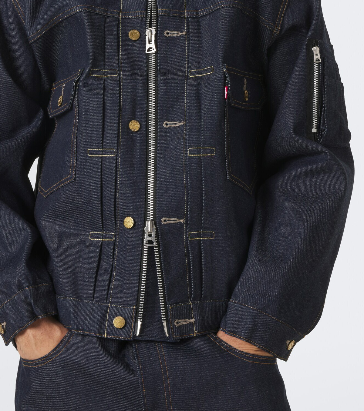 Sacai Denim bomber jacket