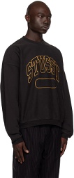 Stüssy Black Oversized Sweatshirt
