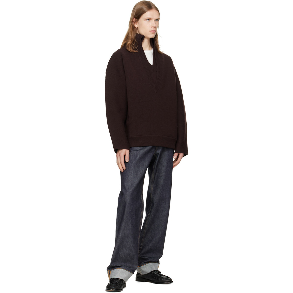 Bottega Veneta Black Astaire Loafers