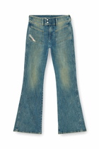 Diesel Bootcut Jeans Low Waist D-Hush - Jeans Womens in Blue