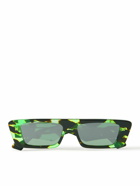 Gucci Eyewear - Rectangle-Frame Tortoiseshell Recycled-Acetate Sunglasses