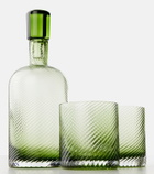 NasonMoretti Borealis glass bottle and tumblers set