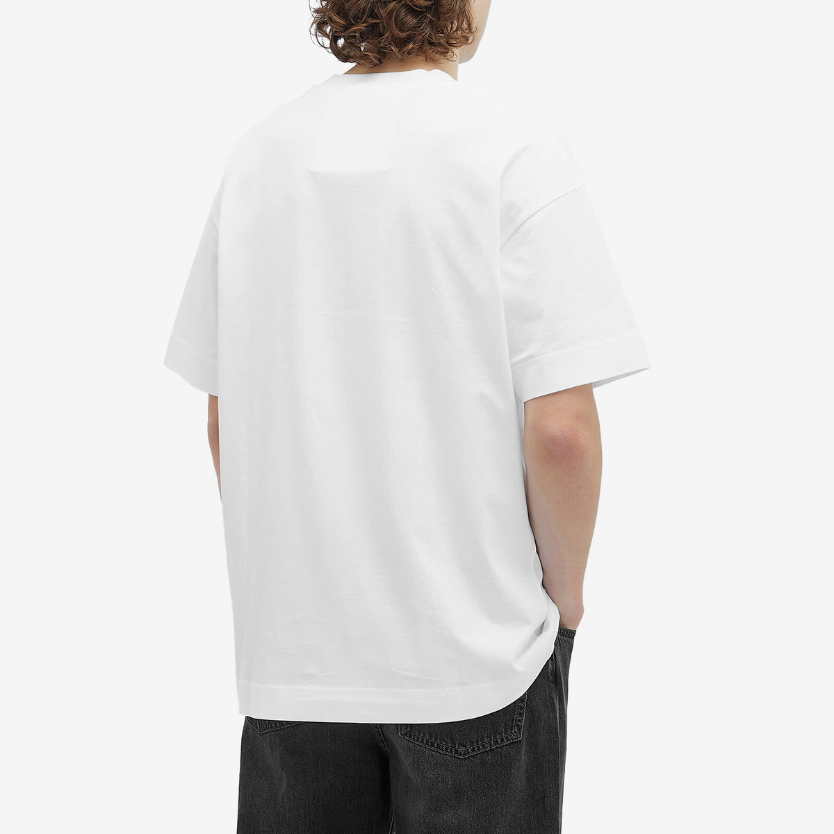 Tシャツ・カットソー GIVENCHY FW25 White cotton t-shirt (BW70FJP75N 100) Givenchy White cotton T-shirt with logo | TheDoubleF