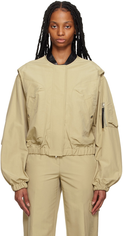 Photo: Helmut Lang Beige Oversized Bomber