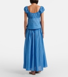 Montce Millie plaid cotton maxi skirt