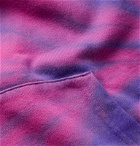 Vans - Logo-Print Tie-Dyed Fleece-Back Cotton-Blend Jersey Hoodie - Pink