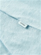 Onia - Slub Linen-Jersey Polo Shirt - Blue