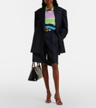 Versace Double-breasted oversized virgin wool blazer