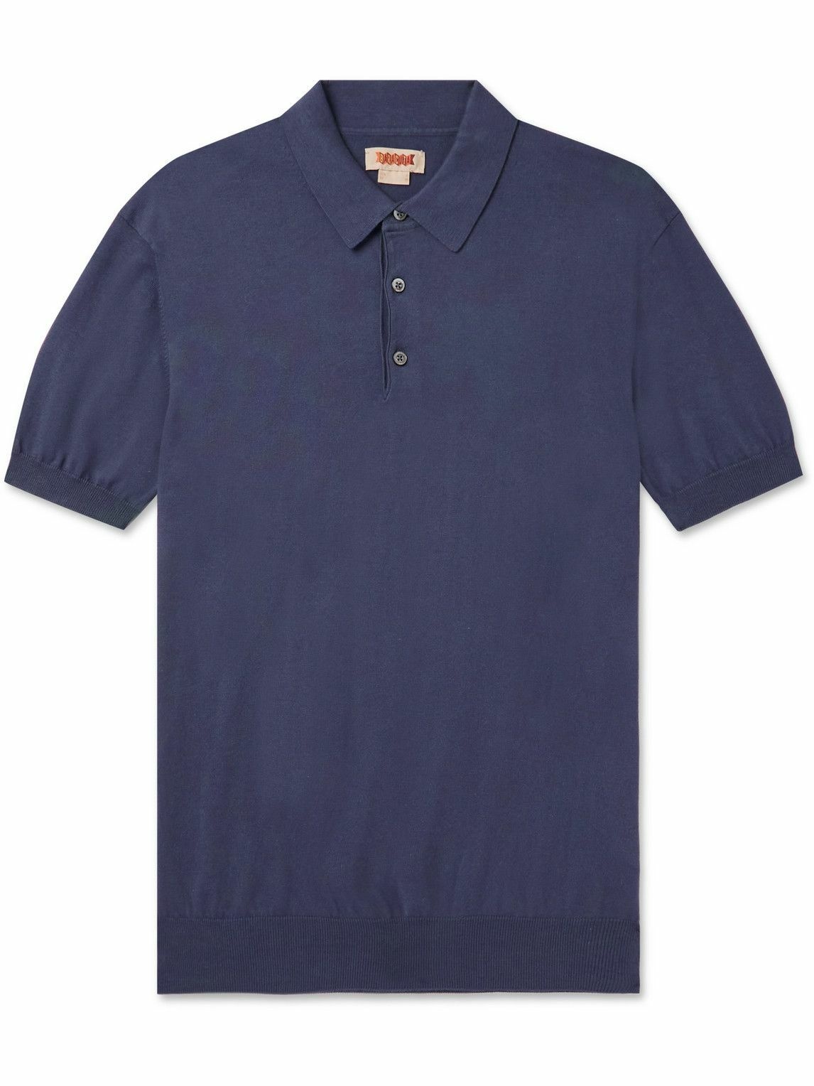Photo: Baracuta - Slim-Fit Cotton Polo Shirt - Blue