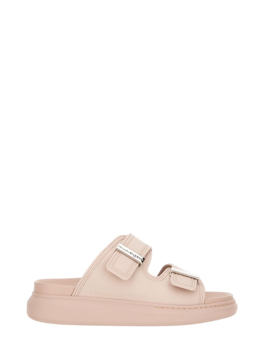 サンダル・ミュール Alexander Mcqueen Oversize Hybrid Sandal Alexander McQueen Men's Hybrid Sandal in Ash Grey Alexander