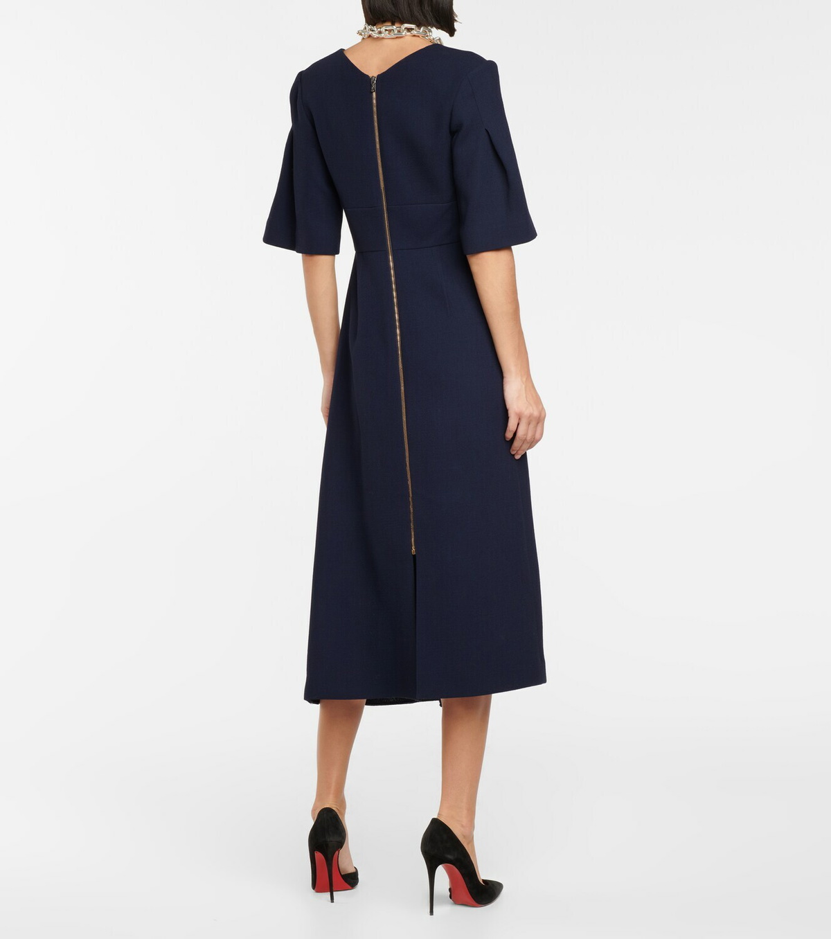 【Roland Mouret】 Botezウールクレープミディドレス Roland Mouret Botez wool crêpe midi dress Roland Mouret