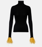 La DoubleJ High Kick cashmere and silk turtleneck sweater