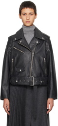 Stand Studio Black Icon MC Biker Leather Jacket