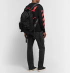 Off-White - Unfinished Logo-Print Shell Backpack - Black