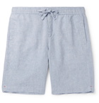 Orlebar Brown - Slim-Fit Linen-Chambray Drawstring Shorts - Blue