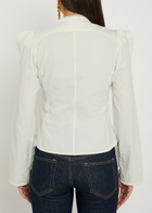 Isabel Marant Calina Picot Lace Cotton Blouse White