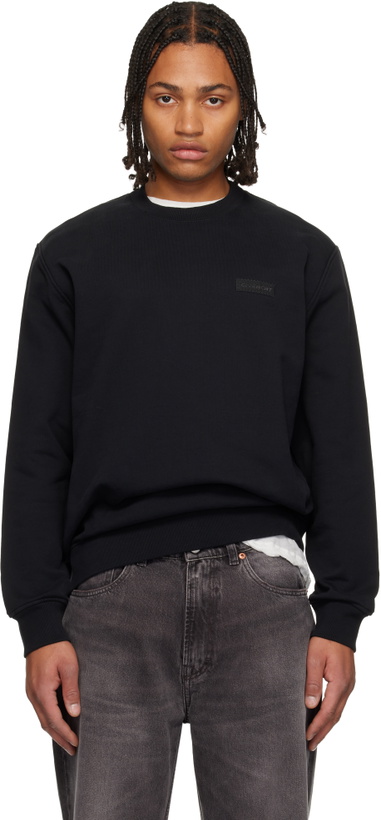Photo: Givenchy Black 'GIVENCHY' Patch Sweatshirt