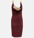 Bottega Veneta - Suede midi dress
