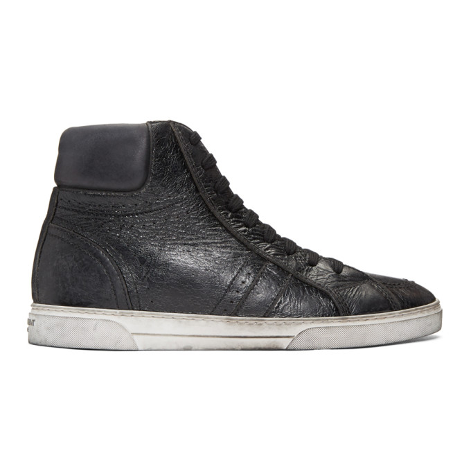 Photo: Saint Laurent Black Joe High-Top Sneakers