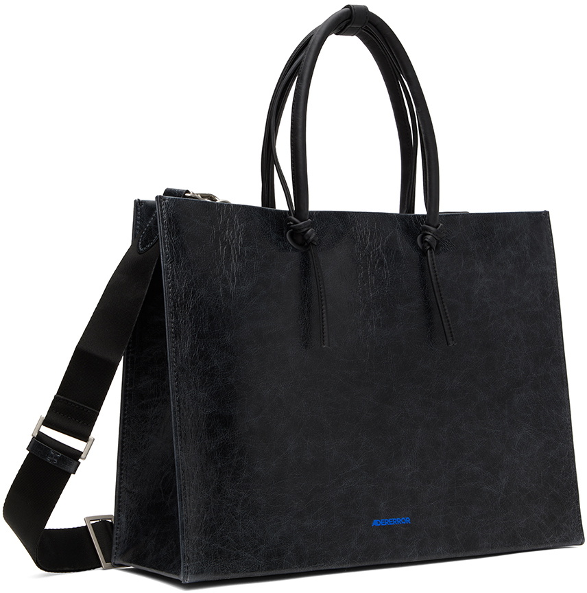 ADER error Black Leather Tote